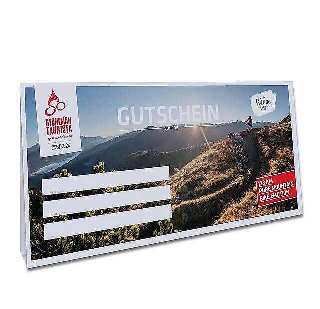 <p>Gutschein für das Abenteuer Stoneman Taurista</p>