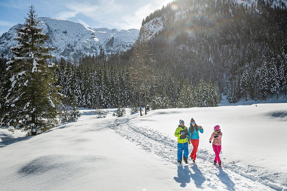 <p>Natur genießen und Sonne tanken bei einem gemütlichen Spaziergang im Winter.</p>